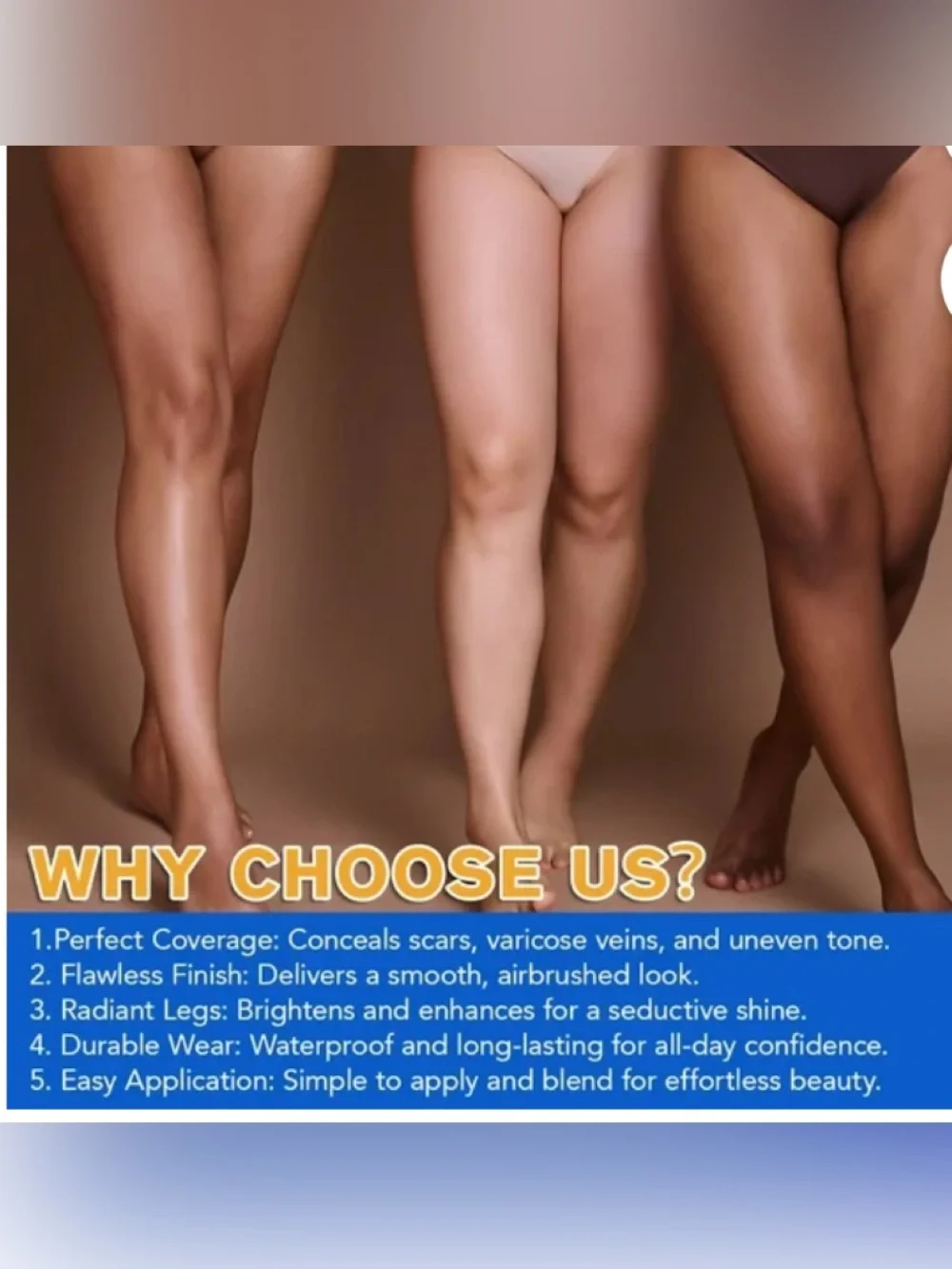 Airbrush Leg Makeup Lotion - #3 bronze